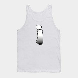 Letter i - White / Grey fade Tank Top
